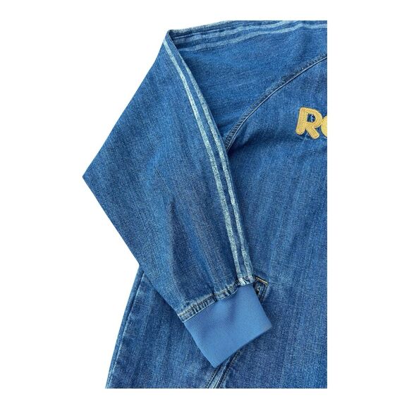 Vintage Rocawear Denim Jacket Women’s 3XL Oversized Embroidered Logo Y2K - Picture 3 of 11